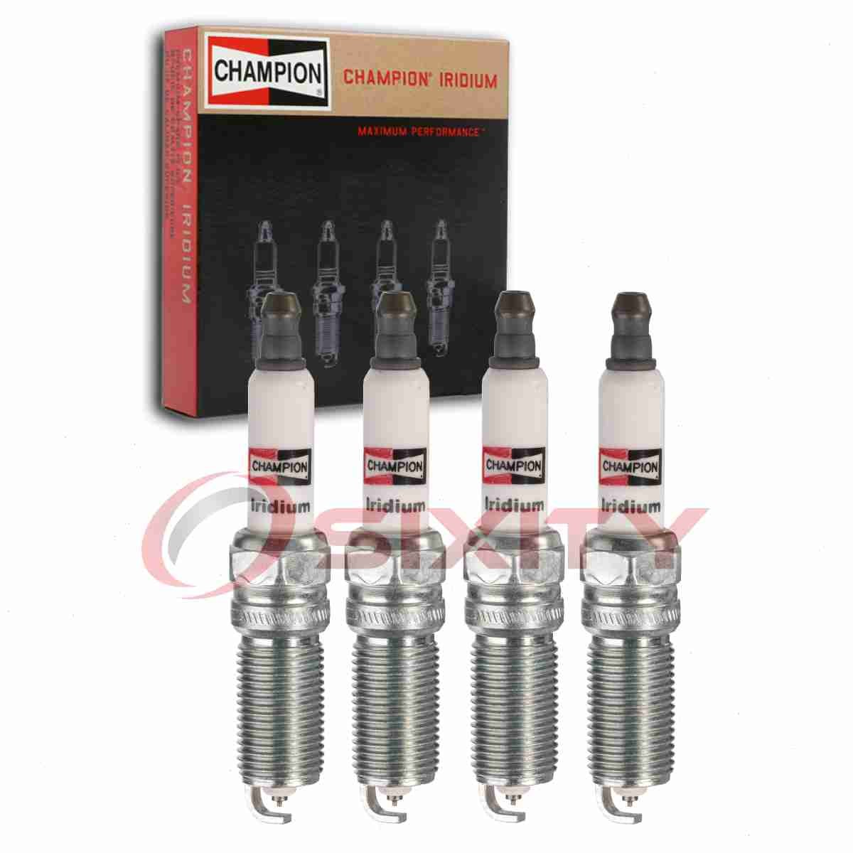 4 pc Champion Iridium Spark Plugs for 2006-2008 Mazda 6 2.3L L4 Ignition is