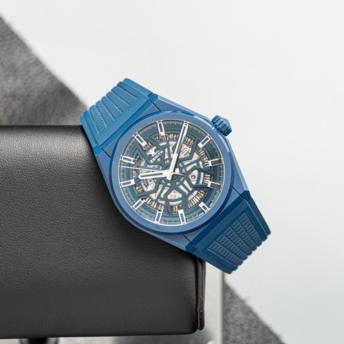 Zenith DEFY Classic Automatic Rare Blue Ceramic Skeleton, 49.9003.670/51.R793