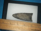 3   in.     ARROWHEAD  PALEO DATON FROM  GA      BLACK QUARTZ — photo 2