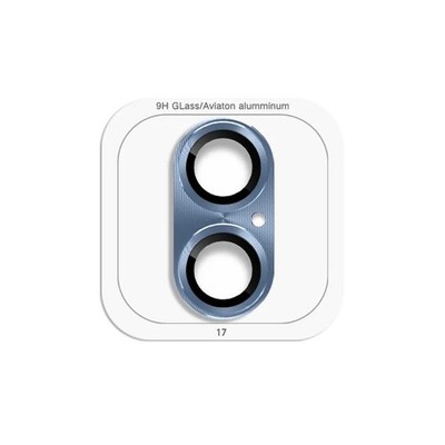 Rück Kamera Glas Schutz kompatibel mit iPhone 17 Nebel Blau
