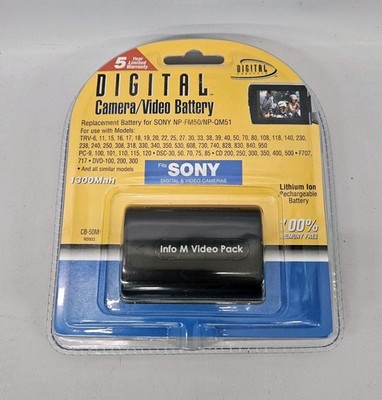 Digital Concepts Battery for Sony NP-FM50/NP-QM51 1300MAh (CB-50M)