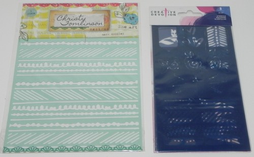 SET SCHABLONEN TONIC BOBUNNY KREATIVE HINGABE SÜSS SUGARBELLE MASKE DOODLES SHE - Bild 5 von 5