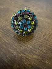 Multicolor Rhinestone Stretch Ring Fashion Jewelry