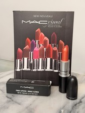MAC Frost Lipstick 3g / 0.1 oz Shade CB 96  Matte Sample Ruby Woo Velvet Teddy