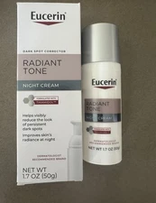Eucerin Radiant Tone Night Cream Thiamidol Dark Spot Corrector for Face 1.7oz