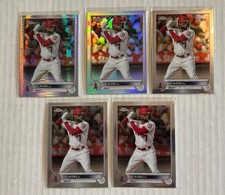 2022 Topps Jo Adell Lot x1 Prism x1 Refractor x3 Base Los Angeles Angels 