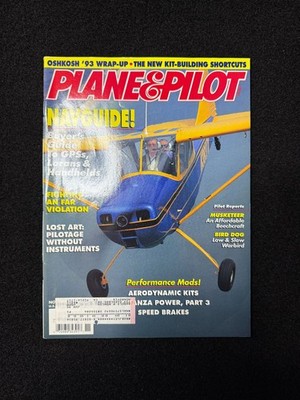 Plane & Pilot Magazine November 1993 Oshkosh Aviation GPS Navigation Aircraft