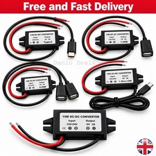 DC-DC Converter Module 12V to 5V 15W Double USB Step Down Power Output Adapter