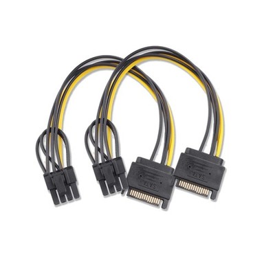 Flexible 15-polige SATA auf 8-polige PCI-Express Buchse - Ideal für Gaming-PCs
