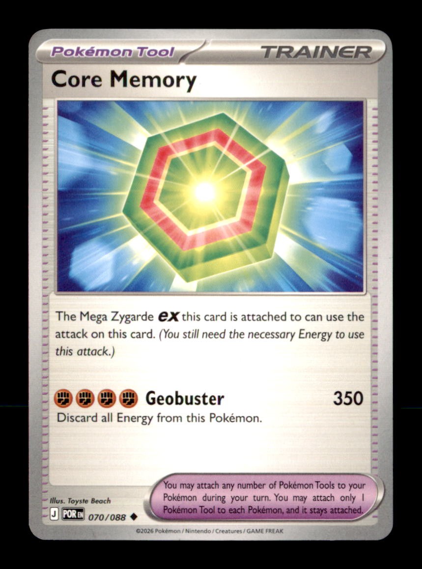 Core Memory 070/088 Uncommon Perfect Order Pokemon Near Mint