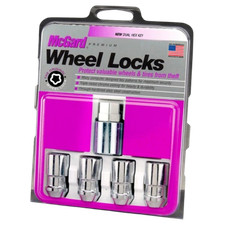 New Genuine Mcgard Wheel Lock Set Chrome Cone Seat 12-20 Thread Size 24198