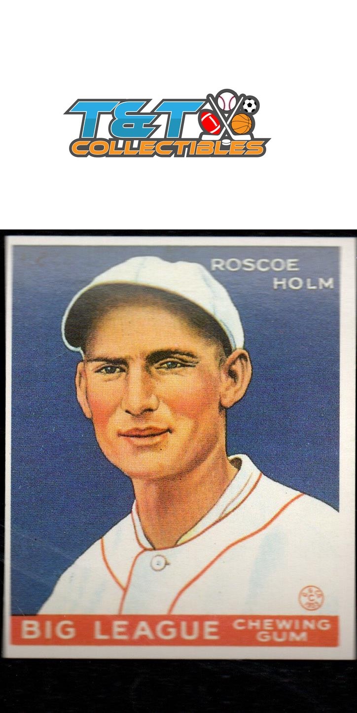 Roscoe Holm 1983 Galasso 1933 Goudey Reprint #173 St. Louis Cardinals 17a