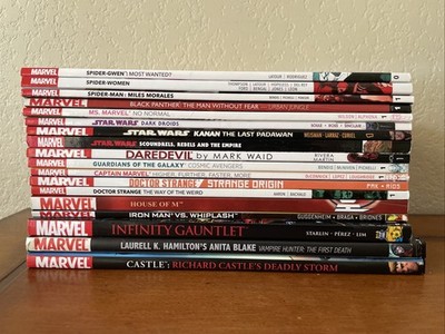 Lot of 18 Marvel Graphic Novel TPB Mixed Series Daredevil, Spider man, Star Wars