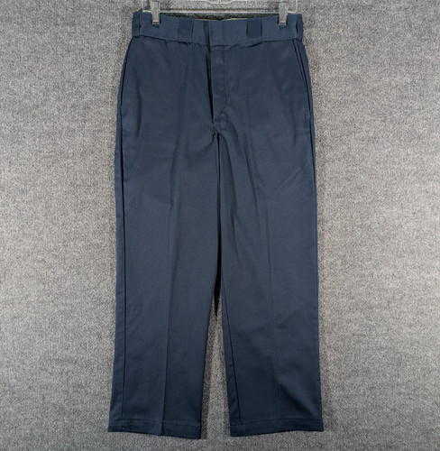 VTG Dickies Pants Mens 32X30 Navy Work Trousers Workwear Made in USA Streetwear