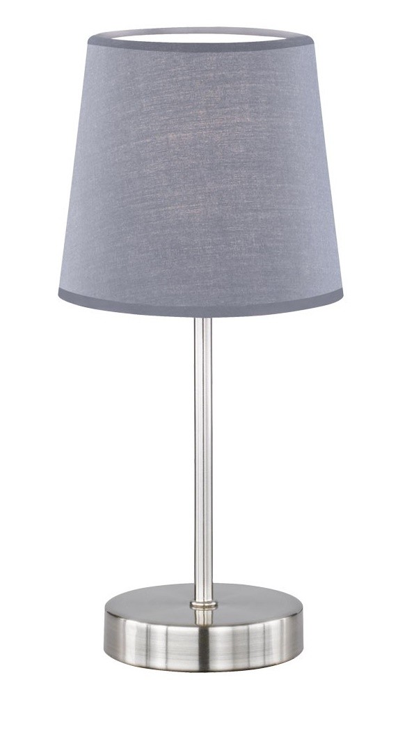 Lampada Metallo Moderna Grigio E27 | Luce Desk e Comodino Tech - 3