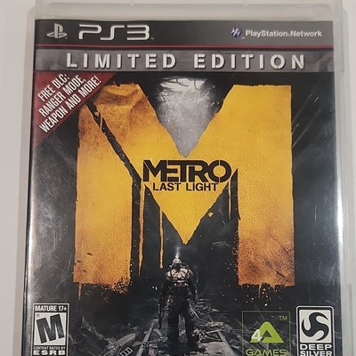 Sony PlayStation 3 Metro: Last Light Limited Edition Deep Silver Manual Included