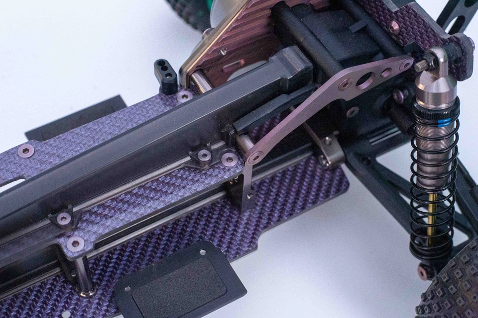 Blue Custom Color Carbon Fiber Chassis 5 Piece  Kit For Kyosho Optima Mid - Image 4 of 4