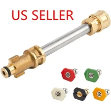 1/4" Pressure Washer Gun Adapter Replacement Ryobi Portland Husky 5 Nozzles