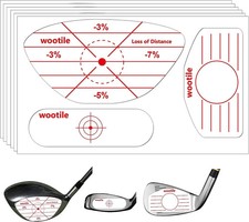 180PCS Golf Impact Tape Stickers Club Face Swing Trainer Labels