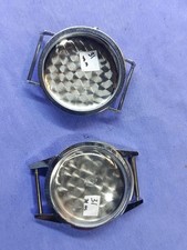 Cronografo s/acciaio casse orologio lavoro lotto di 2. Svizzero.