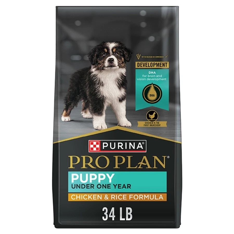 Purina Pro Plan Development Puppy Dry Dog Food - Chicken & Rice 34Lb NWT