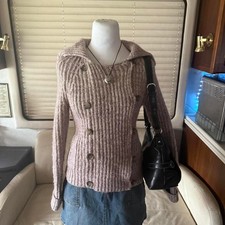 Y2K American Eagle button up cardigan sweater