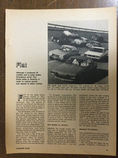Misc 6464 Article 1974 Import Cars Fiat X1/9, 130 Coupe, 124 Sports Coupe 3 page