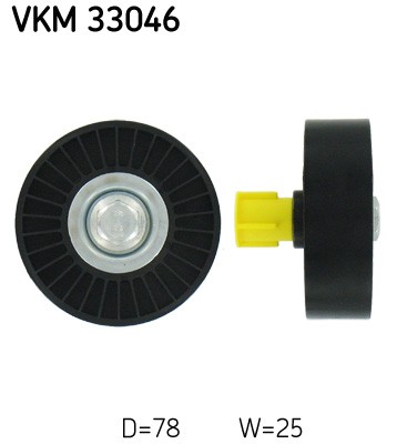 Centre SKF VKM 33046 Deflection/Guide Pulley, V-ribbed belt for CITROËN,FIAT,LAN