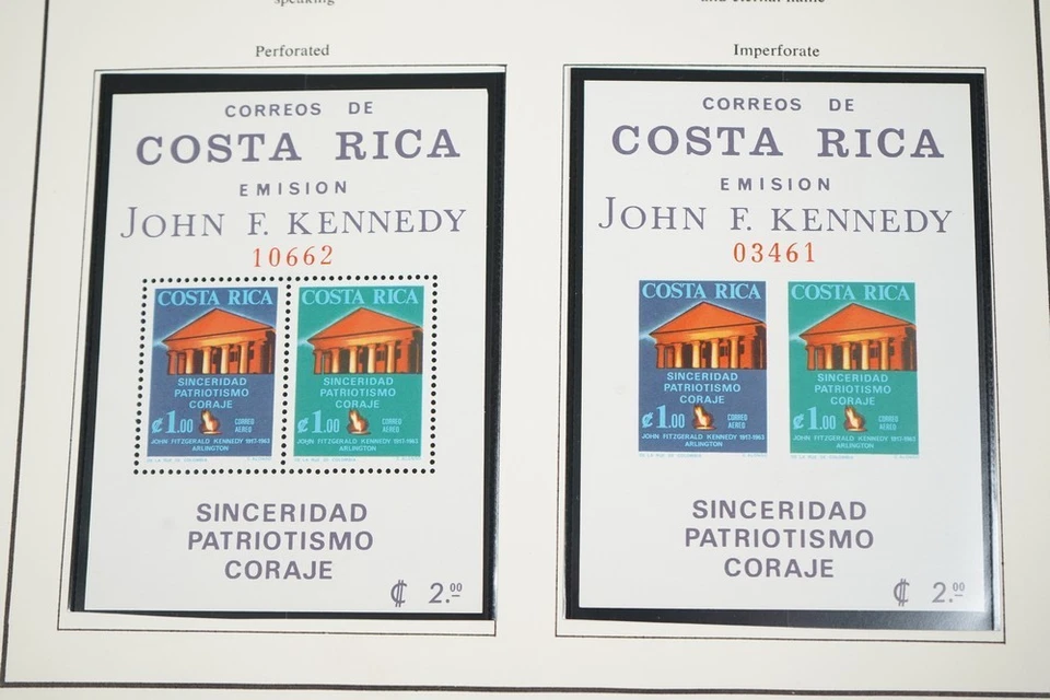 COLECCIÓN MUNDIAL C-E AÑOS 60 JFK COMO NUEVA DE 120 SELLOS Y 35 S/S EN ÁLBUM MINKUS Foto 3 de 4