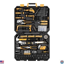 198-Piece Home Repair Tool Kit with Wrench & ...
