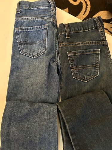 2 Childrens Place Boys Jeans Size 7 Slim Bootcut Leg Adjustable Waist Band - Picture 8 of 8