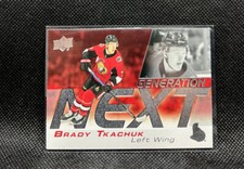 Brady Tkachuk Generation Next 2019-20 Upper Deck NHL Hockey #GN-9 Card
