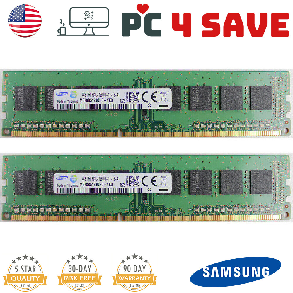 SAMSUNG デスクトップ用DDR3メモリ M378B5173DB0-CK0 PC3-12800U-11-12-A1 4GBx2 計8GB 中古動作品 中古Samsung デスクトップ用DDR3メモリー 8GB (2 x 4GB) pc3-12800u