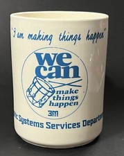 Vintage 3M Graphic Systems Service Department “WE CAN Make Things Happen” Mug