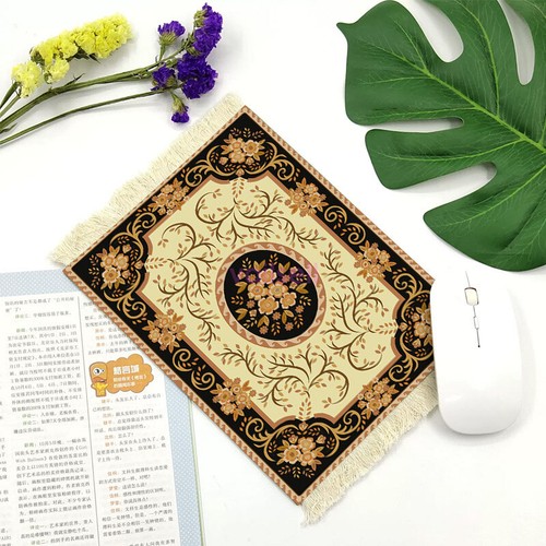 NEW Persian Mini Woven Rug Mat Mousepad Carpet Pattern Cup Laptop PC Mouse Pad - Picture 33 of 49