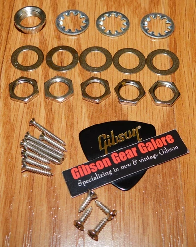 Gibson Les Paul Hardware Nuts Washers Screws Set Traditional Pro V Guitar Parts