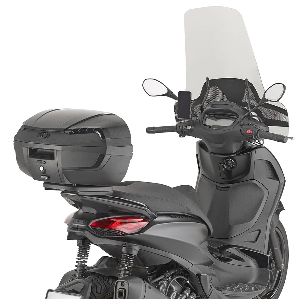 BAULETTO GIVI E46NB 46L NERO RIVIERA BLACK EDITI MONOLOCK CON PIASTRA UNIVERSALE - Imagen 3 de 3