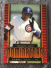 1997 Donruss Dominators Chicago Cubs Baseball Card #14 Sammy Sosa