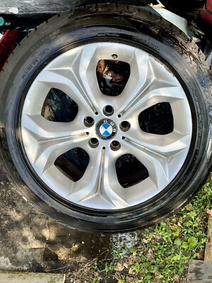BMW X5 stock wheels w/ Goodyear Eagle Sport tires.