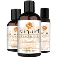 Sliquid Organics Sensation Cooling & Warming Stimulating Lubricant - Choose Size