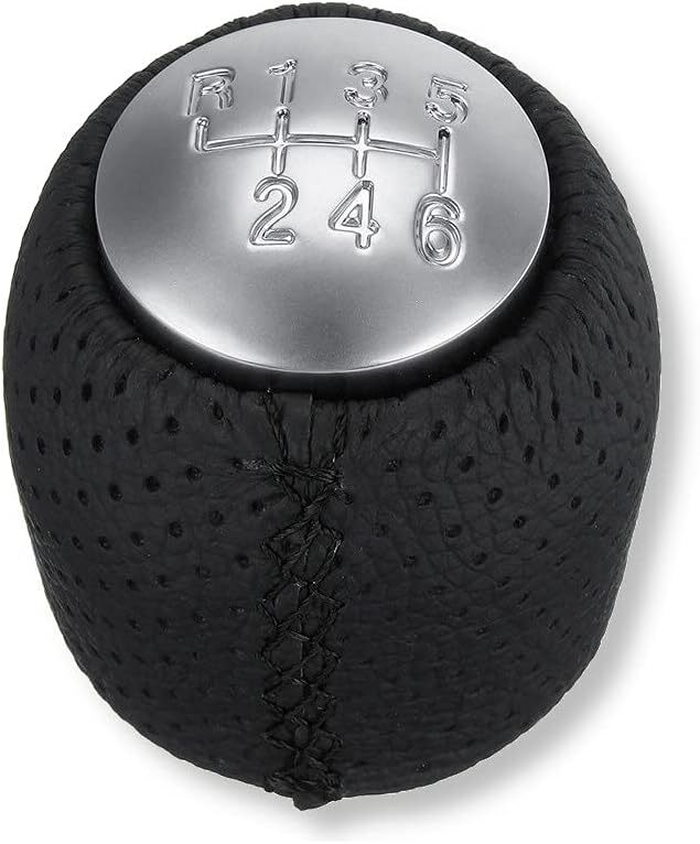 Pomello Cambio A 6 Marce In ABS E Pelle PU Per Alfa Romeo 159, Brera, Spider E Sportwagon, Adatto 2005-2014, Nero