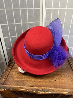 Hat Red Hat Society handmade hat by Scala Dorfman Pacific hot Pinkish Red Red Hat Society | Accessories | Hat Red Hat Society Handmade  main image 4