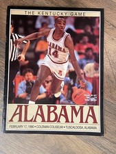 Alabama Basketball vs Kentucky game day program. February 17,1990.