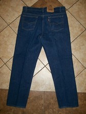Vintage 1989 Levi's 509 Orange Tab Jeans Dark Wash Blue Denim Made USA 40 x 30