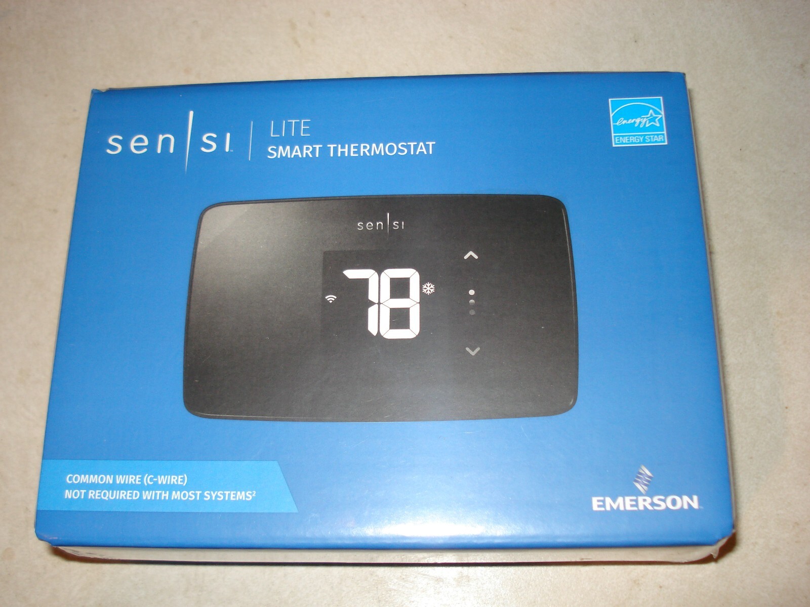 Emerson Sensi Lite ST25 Wi-Fi Smart Programmable Thermostat - Black