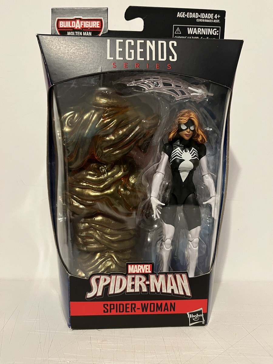 Marvel Legends Spider-Woman Julia Carpenter Molten Man BAF Wave