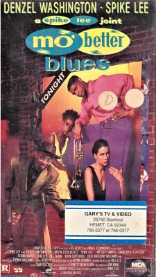 MO' BETTER BLUES- Denzel Washington, Spike Lee- Music and Love VHS