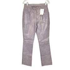 Vintage Deadstock B Lucid Womens Leather Pants Purple High Waist size 9 Jr 6 Wm
