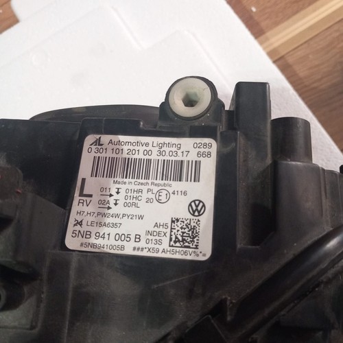 FANALE PROIETTORE ANTERIORE SINISTRO VOLKSWAGEN TIGUAN cod. 5NB941005 - Foto 12 di 12