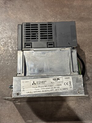 Mitsubishi D700 FR-D740-022-EC T201 Inverter Three Phase RFI Filter FFR-S540-8A